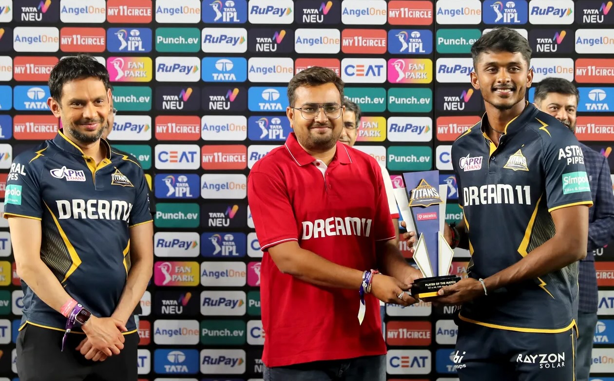 'Shocked To Receive Award' - Sai Sudharsan On Winning POTM vs MI